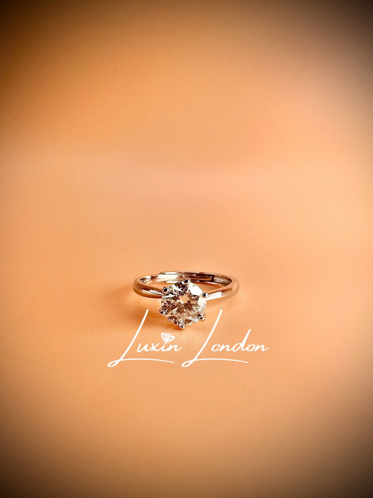 Timeless Solitaire Moisante Diamond Ring