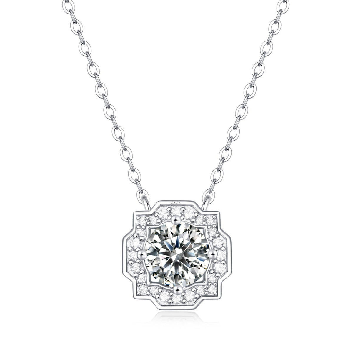 Elegant Moissanite Diamond Necklace