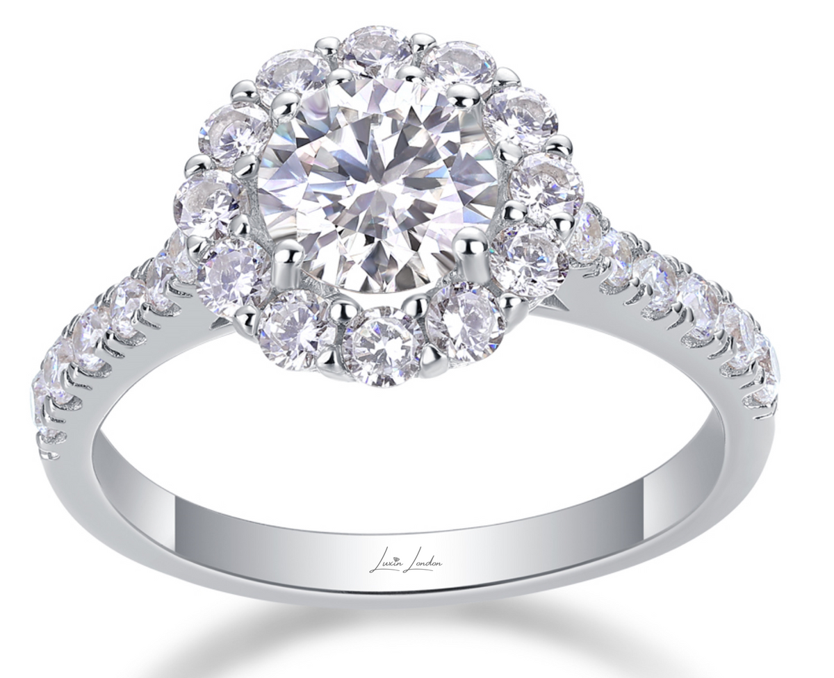 Cosmic Moissanite Diamond Band
